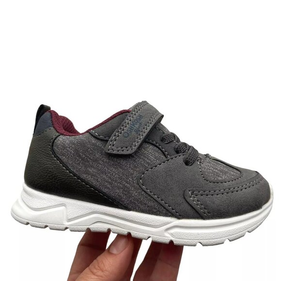 Oshkosh Toddler Boy's Slip-on Casual Sneaker Size 8 Gray Lightweight & Comfy - Picture 15 of 16